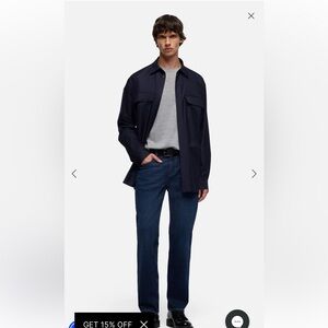7 For All Mankind Luxe Performance Blue Straight Men's Jeans